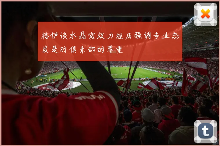 格伊谈水晶宫效力经历强调专业态度是对俱乐部的尊重